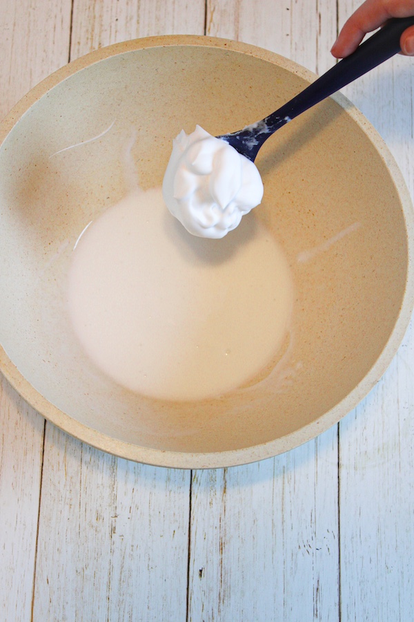 Butter Slime Prep - add shaving cream