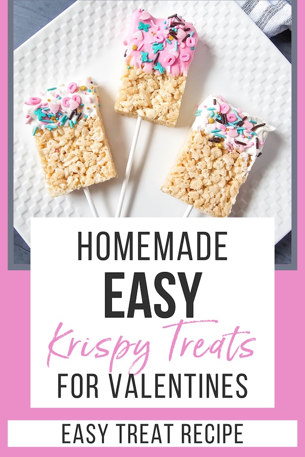 rice krispies valentine treats - pinterest pin