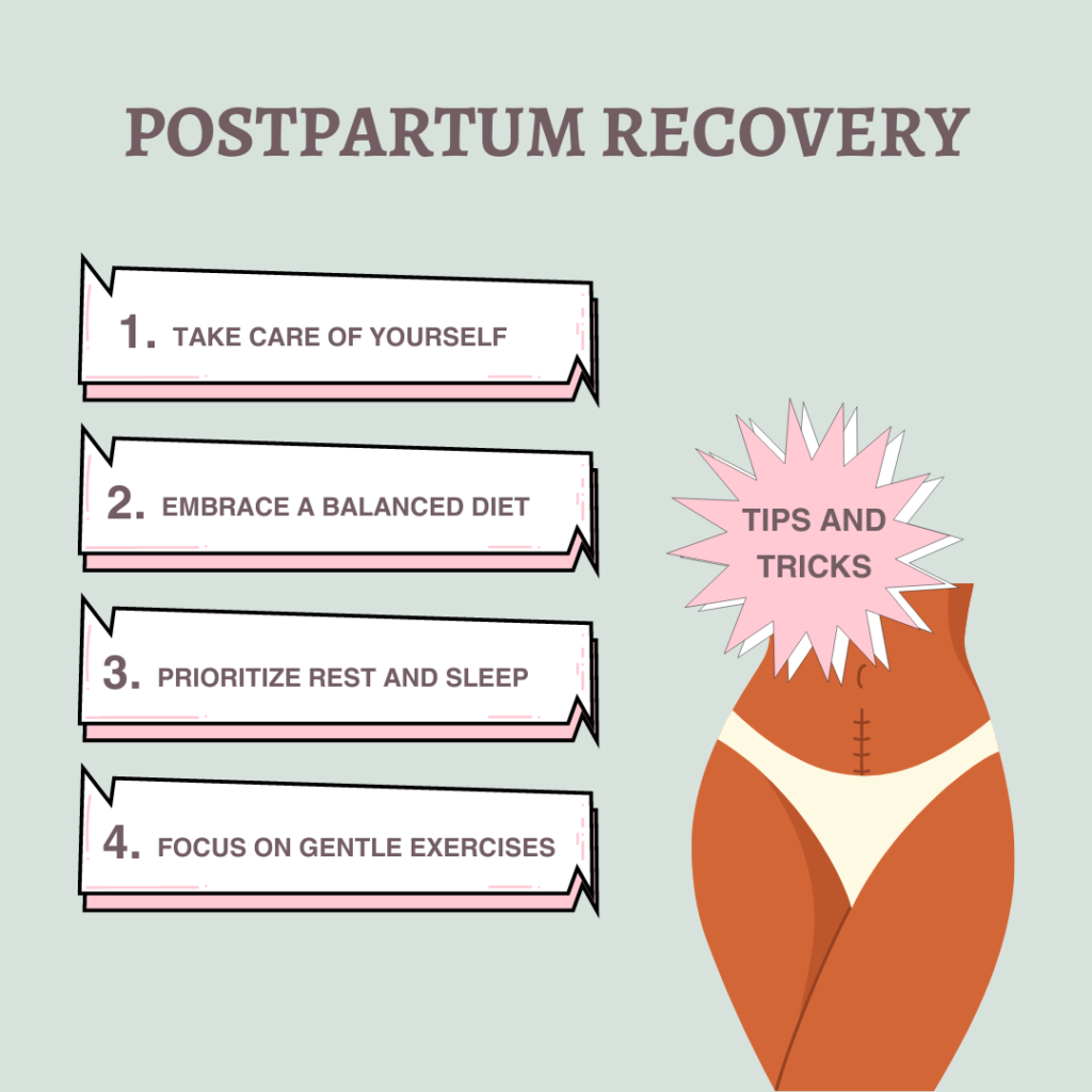 Postpartum Self Care for New Moms - graph