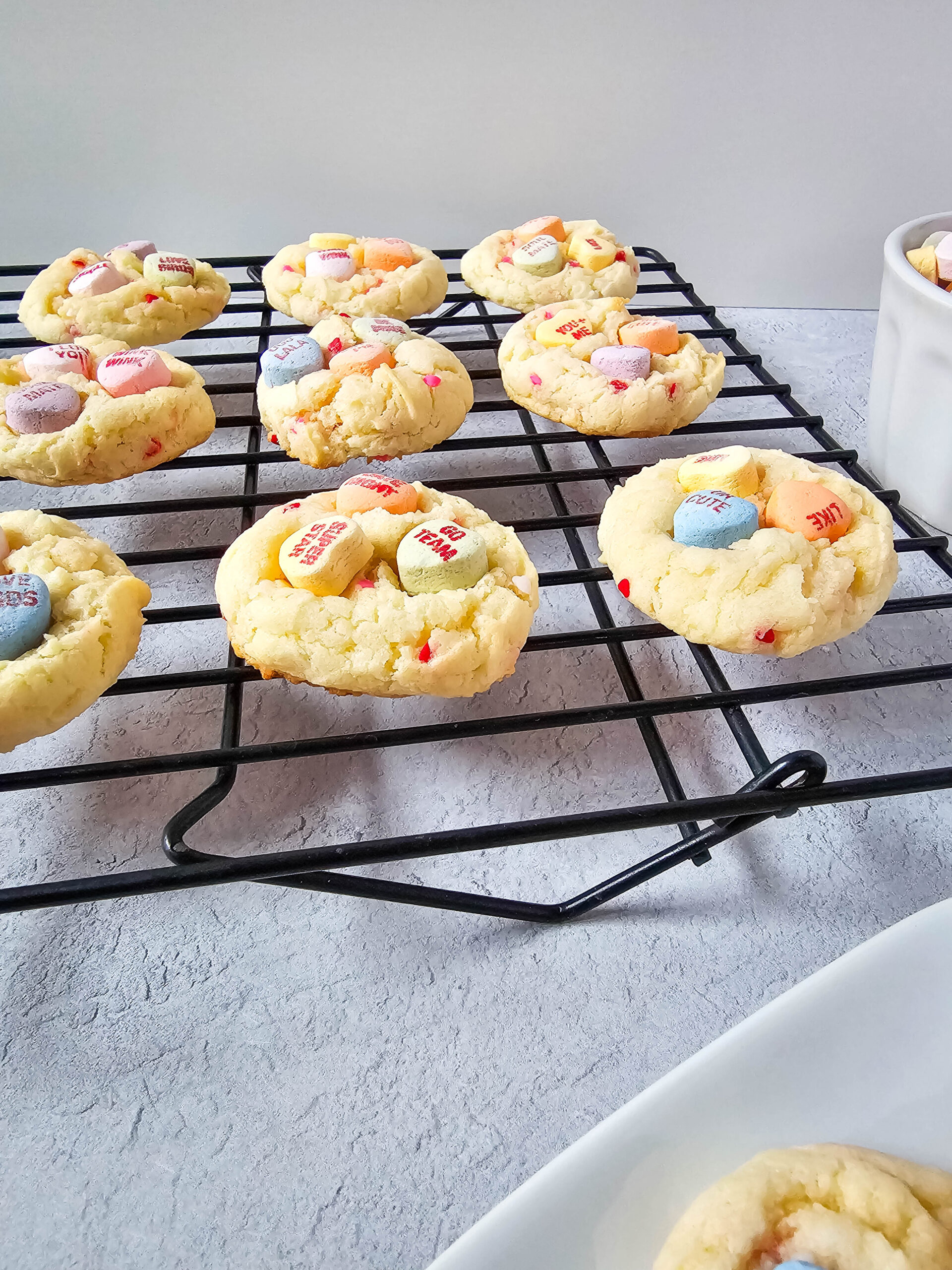 Conversation Hearts Cake Mix Cookies Set 1 - 3