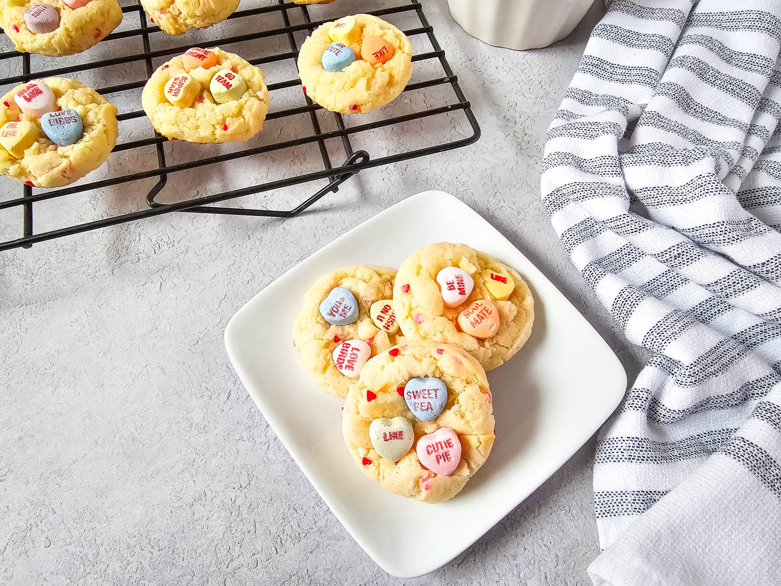 Conversation Hearts Cake Mix Cookies Set 1 - 5