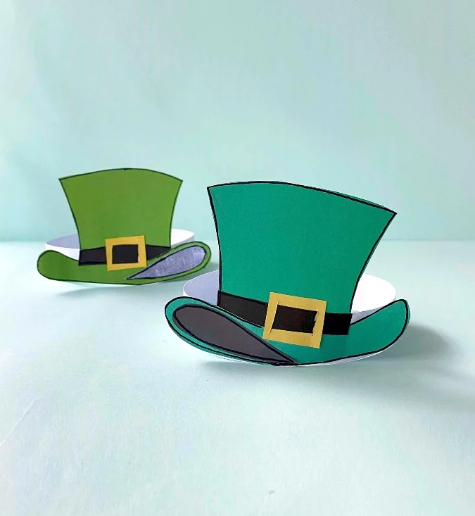 St. Patrick’s Day Paper Hat Craft