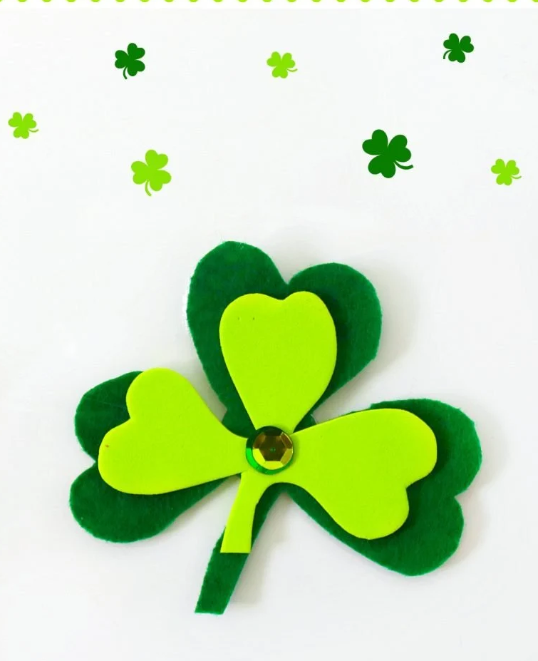 Shamrock Magnet Kids Craft