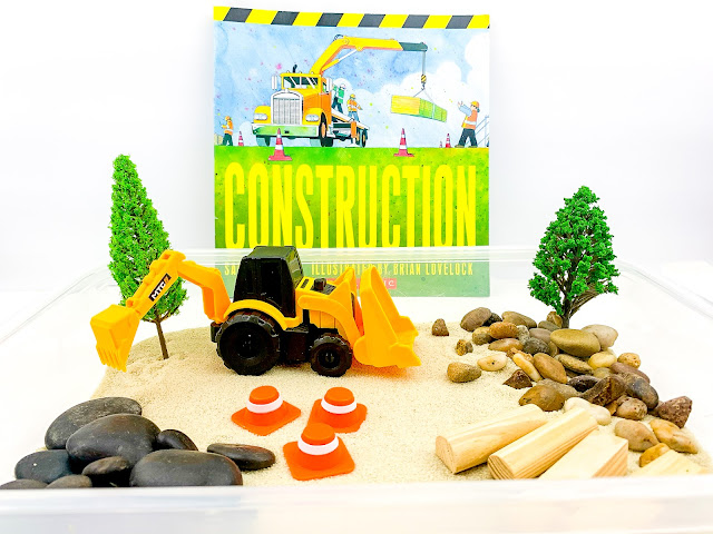 How to Make a Construction Site Sensory Bin