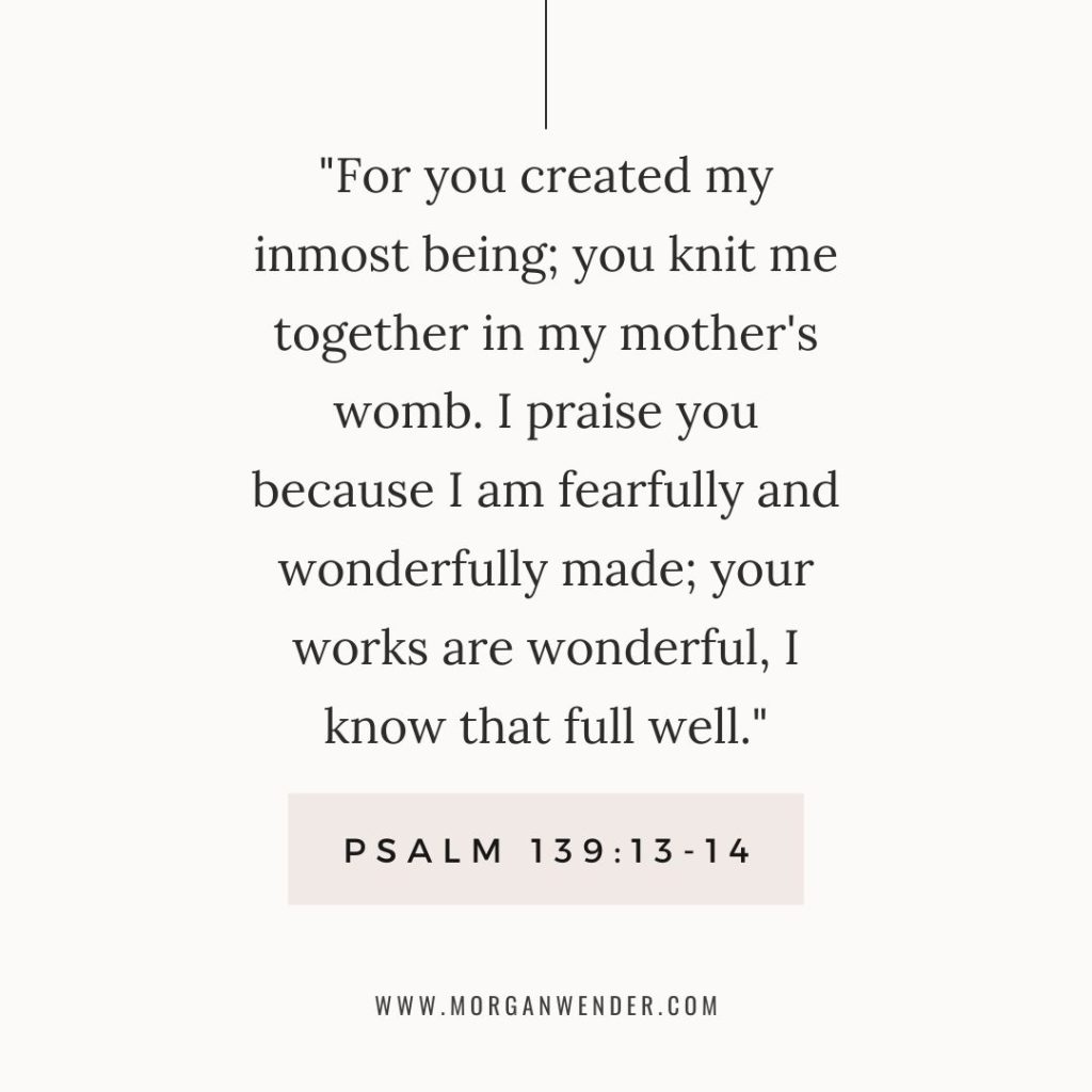 bible verse - psalm 139:13-14