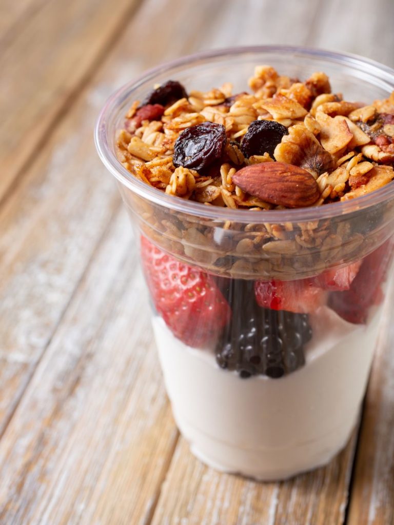 beach snacks for kids - parfait