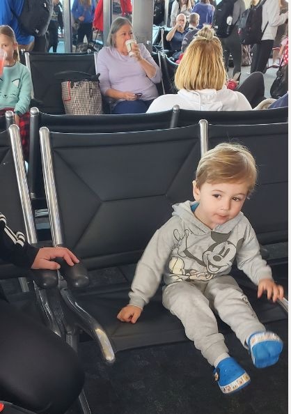 Kid at airport