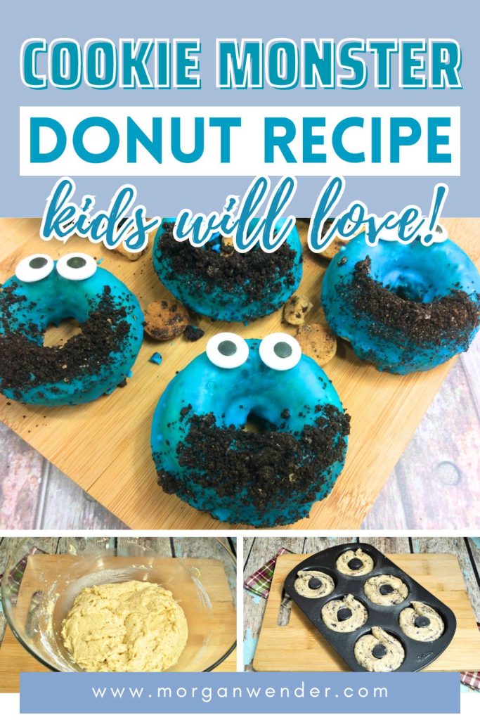 cookie monster donut recipe - pin