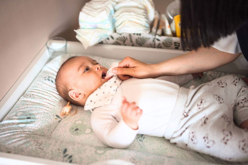 gum massage for a baby