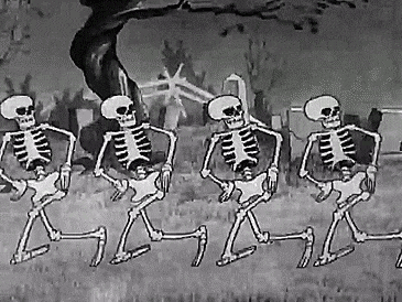 skeletons dancing