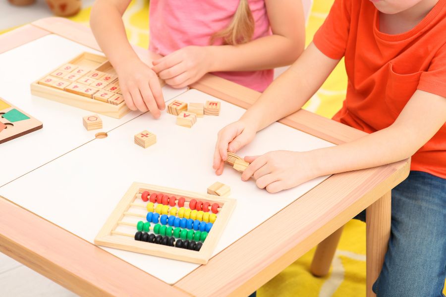 kids doing math