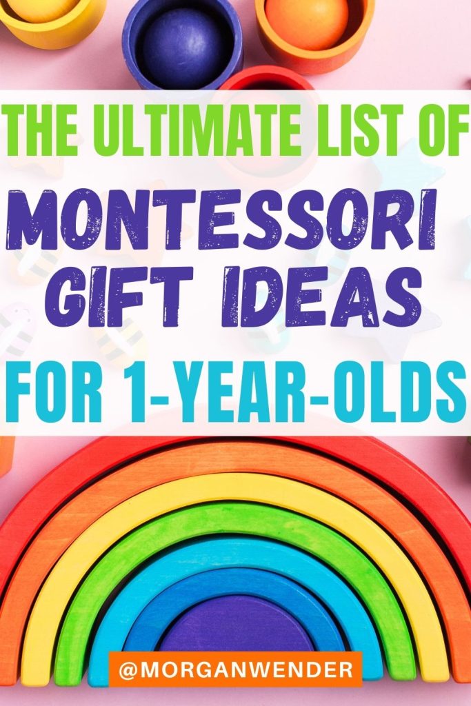 Montessori gifts for one-year-olds - pinterest pin
