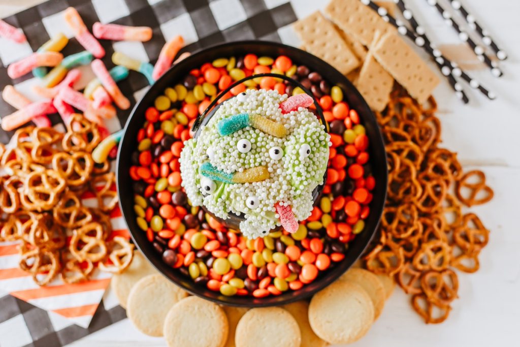 witches brew cooke dip ariel view