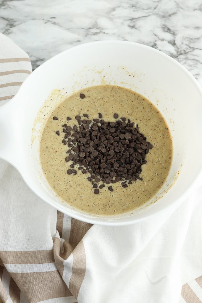 mix in chocolate chips