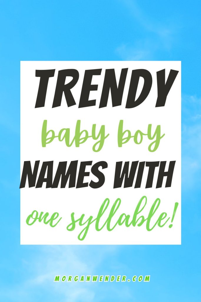 one syllable boy names pinterest pin