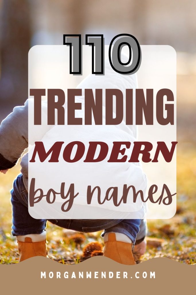 modern boy names - pinterest pins