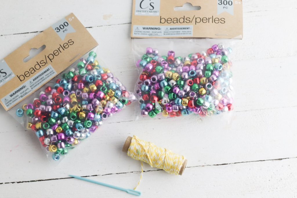 DIY Mardi Gras Beads - materials needed