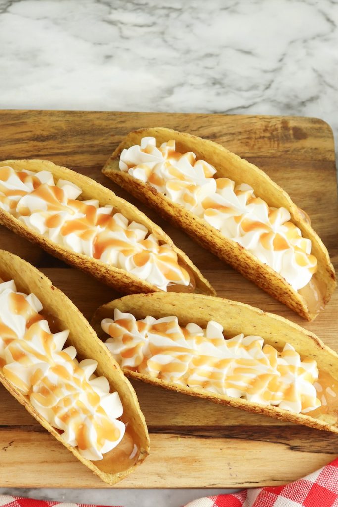 drizzle with caramel sauce