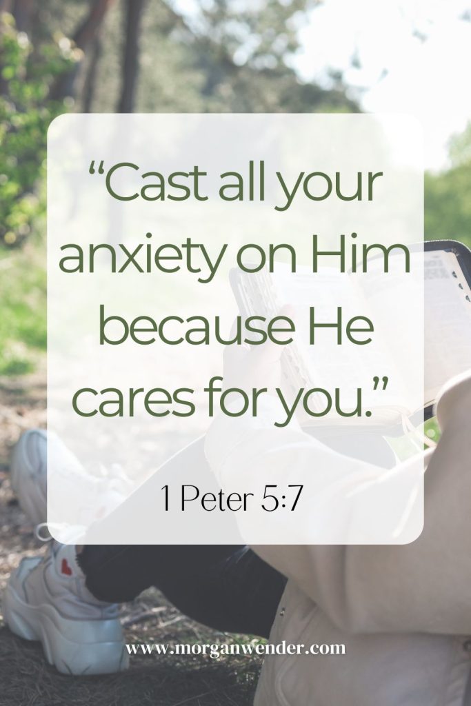 1 Peter 5:7 - bible quotes for teenagers pin