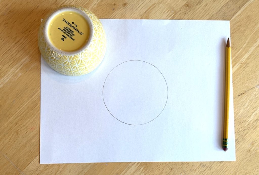step 1 - draw a circle