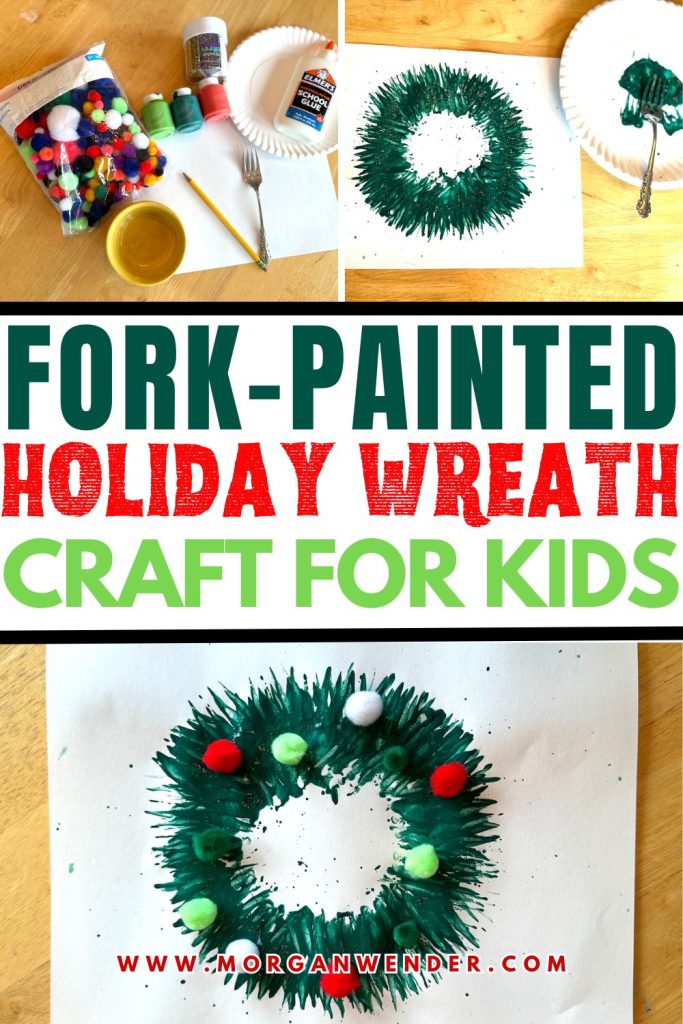 fork painted wreath - pinterest pin