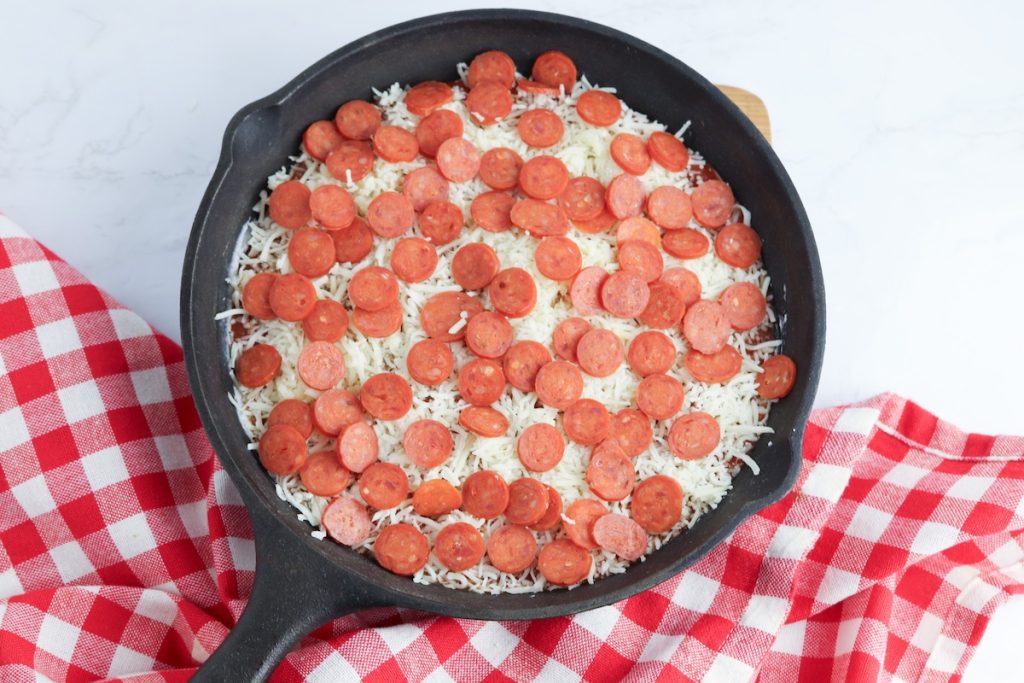 add the pepperonis