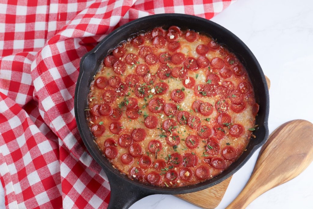 baked pizza dip final