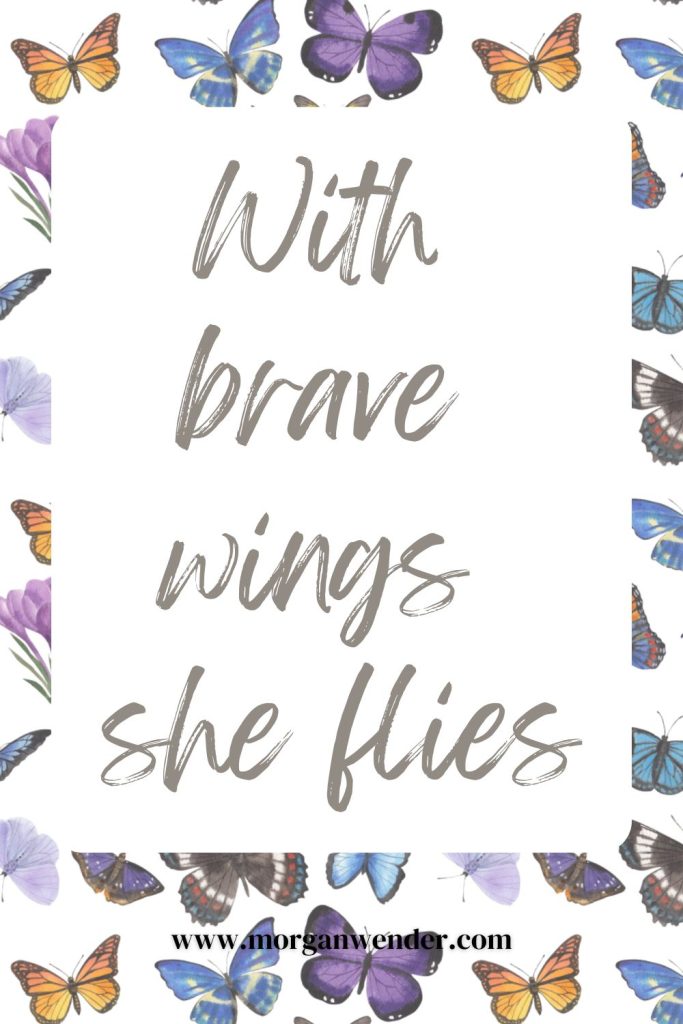 with brave wings she flies