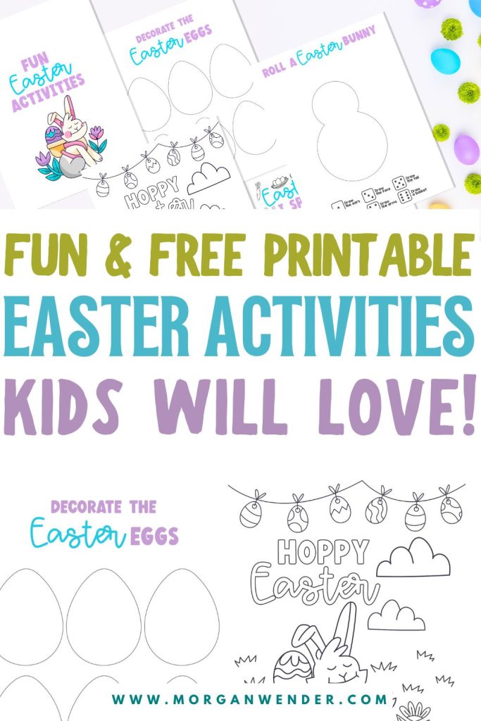 easter activities for kids - pinterest pin